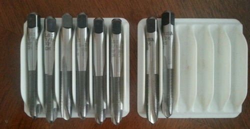 (8) NEW 3/8-24 NF HS GH 2 MADE IN USA LSI - Spiral Pointed Tap; Lear Siegler