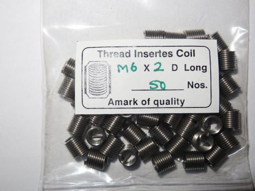 M6 -1.0 X 2D Thread Inserts Helicoil Type (50 Qty)