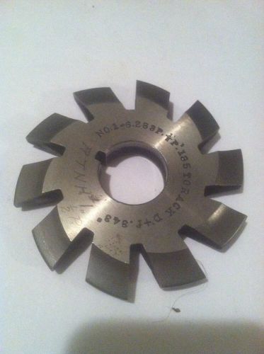 USED INVOLUTE GEAR CUTTER #1 6.283P 1/2P 135-Rack 7/8&#034; bore HSS Brown And Sharpe