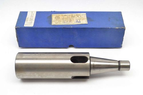 NEW MORSE 1657-45 TOOLING JSO TAPER ADAPTER 1/4 IN STEEL TOOL HOLDER B448082