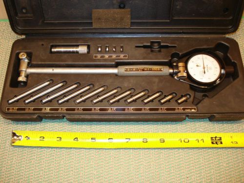 2&#034;-6&#034;  mitutoyo bore gage .0001&#034;  model: 511-106 machinist tool for sale