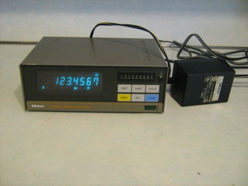 MITUTOYO LG-M1E LINEAR GAGE COUNTER W/POWER SUPPLY FREE SHIPPING LGM1E
