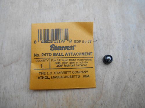 STARRETT  NO. 247D BALL ATTACHMENT , .200&#034; BALL
