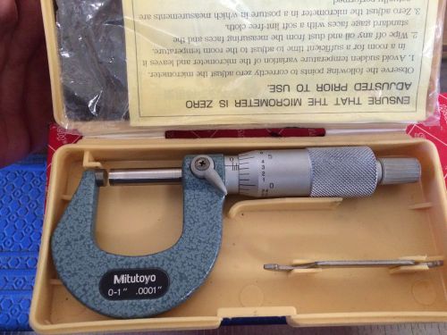 0-1&#034; MITUTOYO OUTSIDE MICROMETER 103-260-99  Slightly Used