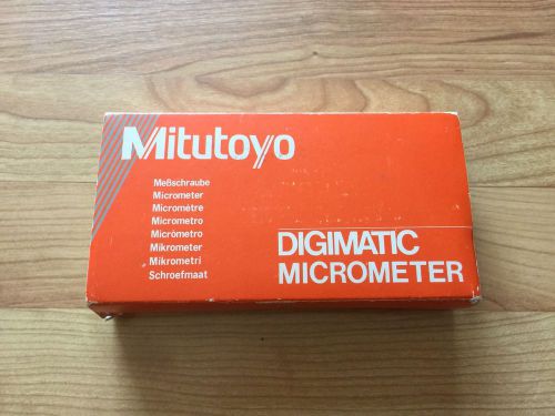 Mitutoyo Digital Micrometer Metric Only No. 293-561-30 0-25mm .001 mm