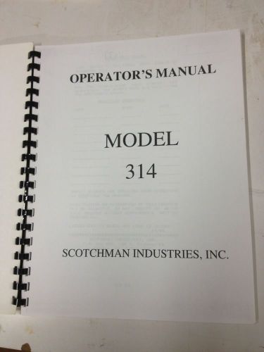 Scotchman Ironworker Model 314 Manual