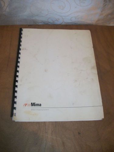 MIMA FE SERIES HP &amp; LP SEMIAUTOMATIC SPIRAL WRAPPERS OWNERS MANUAL