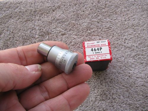 Starrett 464 P 0-1/4&#034; .001 micrometer head   micrometer tool