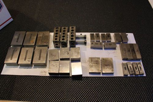 Lot of Machinist Toolmaker Steel Blocks, Parallels, 123 Block Tools