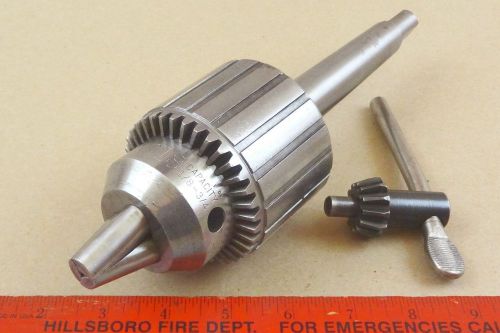 Mt3 jacobs 18 heavy duty ball bearing super chuck 4 machinist lathe 1/8&#034; - 3/4&#034; for sale