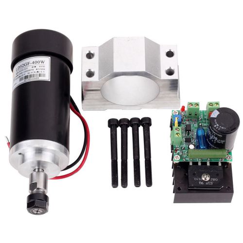 400W CNC Spindle Motor Kits PWM Speed Controller 400W Motor with Mount Bracket