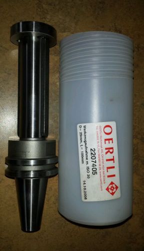 Oertli woodworking 2207405 iso 30 shaft cnc tool holder d=25mm dkw x l=100mm for sale