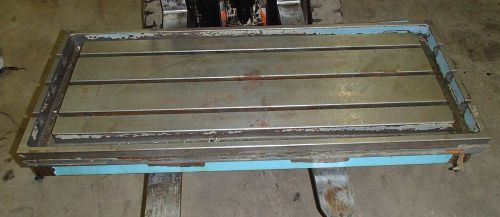 52&#034; x 21.5&#034; x 7.5&#034; steel t-slotted table cast iron welding layout fixture weld for sale