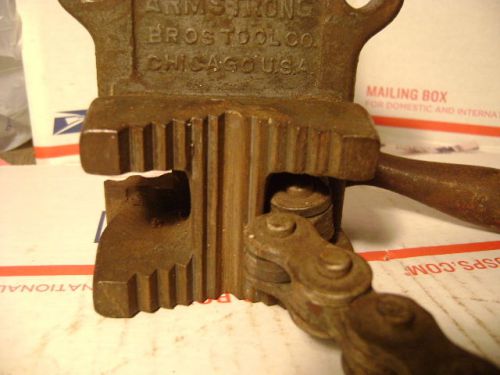 Armstrong chain vise vintage 1/8 to 2-1/2 pipe #1c for sale