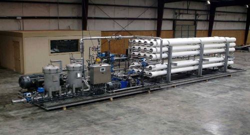 Sea water desalinization systems 250k gallons / day reverse osmosis 2 avail new for sale