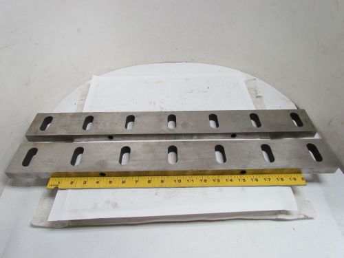 Zenith cutter k17254-z2 c2 granulator bed knife blades set of 2 26&#034; 7-hole for sale