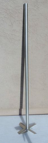 New 316 stainless steel 4-blade 10&#034; diameter propeller stirrer with 47&#034; shaft for sale