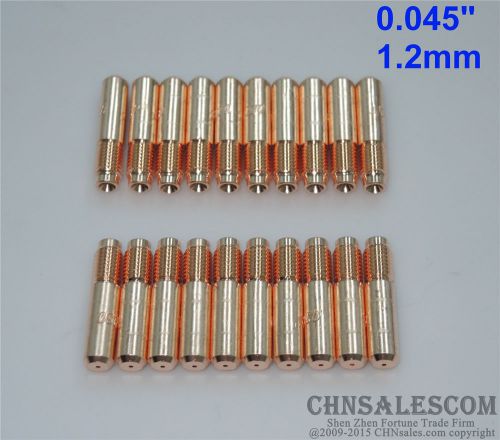 20 pcs miller m-15/25/40 hobart mig welding gun contact tips 172034 0.045&#034; 1.2mm for sale