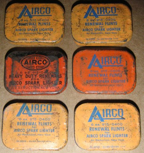 18 AIRCO Renewal Flints for Welding Spark Lighters 13 Regular &amp; 5 Heavy Duty +++
