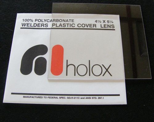 Holox Welders Plastic Cover Lens 4-1/2&#034; x 5-1/4&#034;