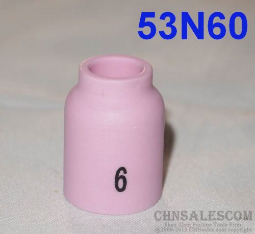 10 pcs #6 53N60 Alumina Nozzle Gas Lens Cups for WP-9 WP-20 WP-25 9.5mm 3/8&#034;