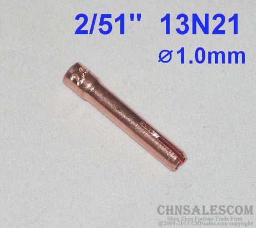 10 pcs 13N21 Collets for Tig Welding Torch WP-9 WP-20 WP-25  1.0mm 2/51&#034;