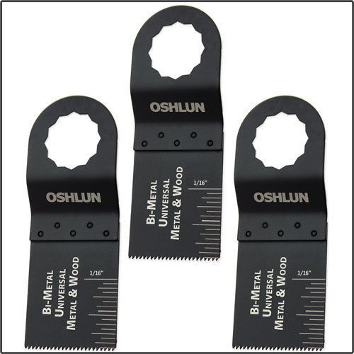 Oshlun  mms-0103  bi-metal oscillating tool saw blade for metal - 3 pack for sale