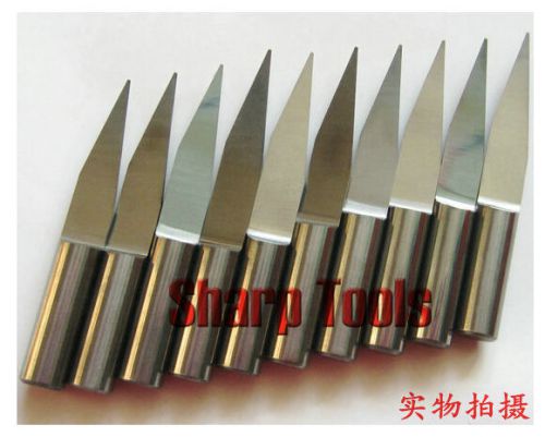 5pcs flat bottom wood engraving router bits 6mm 20°0.5mm for sale