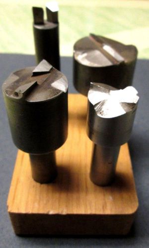 Wood Milling Cutters Tools Pattern Shop Machine Shop Lot of 4 Used