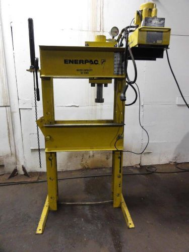 Nice enterpac 50-ton h frame press, hydraulic, rolling head, ipe-5060, like dake for sale