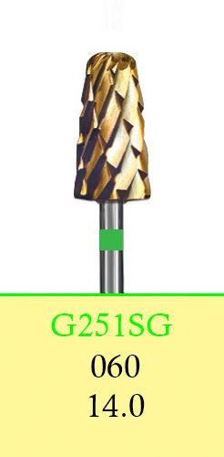 Dental lab carbide cutters-hp shank(44.5 mm)-g251sg/060 (8367)-cross cut(2 burs) for sale