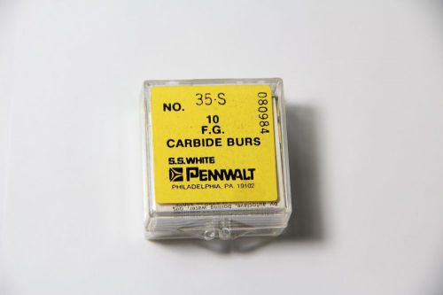 10 SS White Carbide  Burs FG No. 35 S