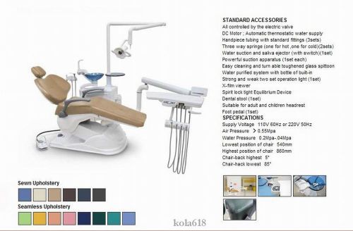 Computer controlled dental unit chair fda ce approved a1-1 soft leather for sale