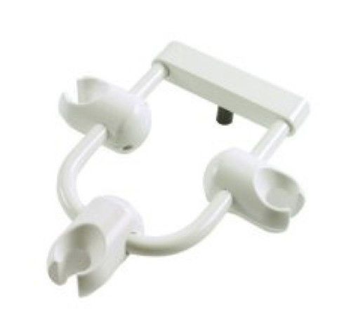 Dci white horseshoe bar mount 3 holder arm for dental assistant instrumentation for sale