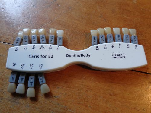 Ivoclar Vivadent Dentin Body Shade Guide Eris for E2 Emax Dental Lab Dentist Tab