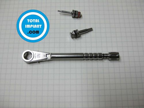 Dental implant torque wrench &amp; two hex drivers tool combo premium for sale