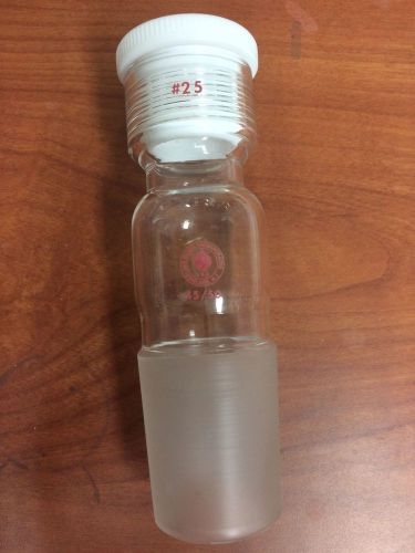 ACE GLASS ADAPTER 45/50 to ACE #25 Thred COMPRESSION ACE with TEFLON BUSHING