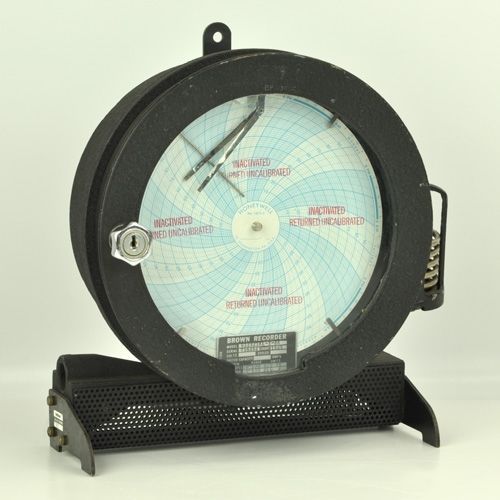 Honeywell/brown instruments 612x21kl-x-84 circular chart recorder/hygrograph for sale