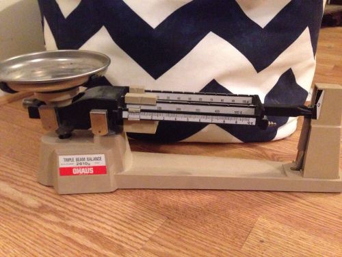 Ohaus Triple Beam Balance With Accessories