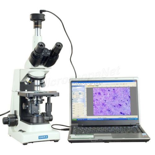 OMAX 5MP Digital LED Plan Trinocular Compound Microscope 40-2000X for Research