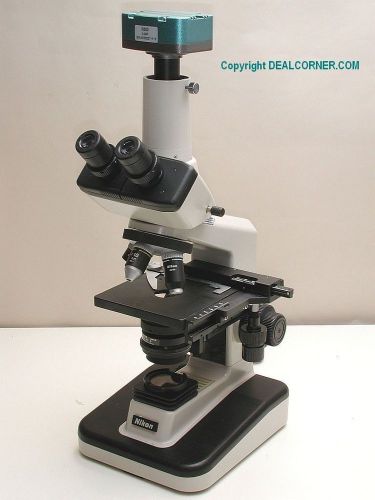 Nikon Alphaphot Microscope w/ 5MP USB Digital Camera