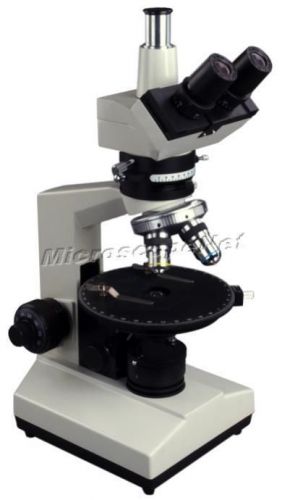 40X-600X Trinocular Polarizing Compound Microscope Rotatable Stage
