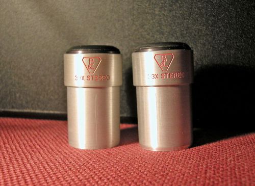 Pair Bausch &amp; Lomb 33x Stereo Microscope Eyepieces Lens fit 23mm - Hard to Find