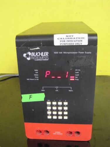 Buchler Instruments Labconco 1,000 Volt Microprocessor Power Supply Used Unit