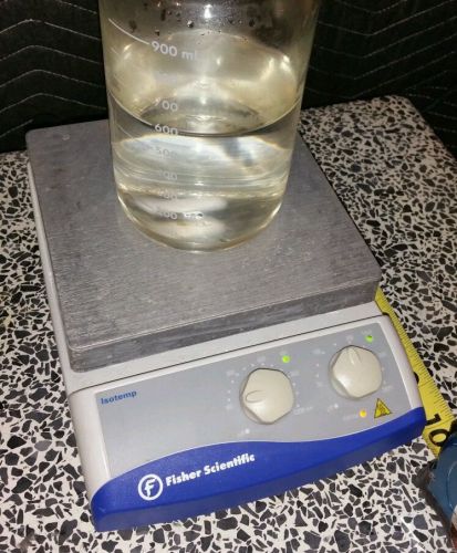 Fisher Scientific Isotemp Heated Magnetic Stirrer, Aluminum Top 7x7&#034; Great Cond.