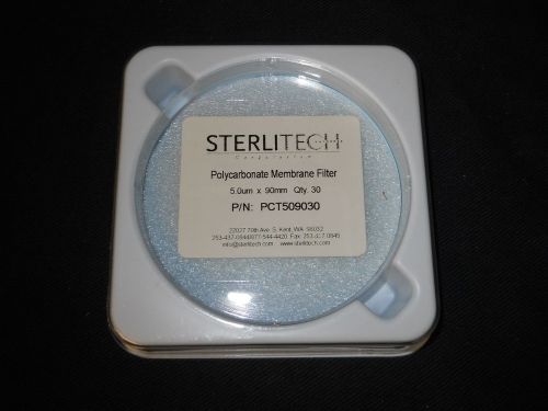 (25) sterlitech 5.0um polycarbonate 90mm membrane filter, pct509030 for sale