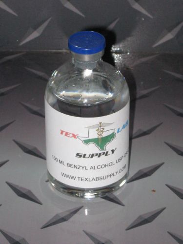 TEX LAB SUPPLY 100 mL Benzyl Alcohol USP Grade - Sterile FREE SHIPPING!