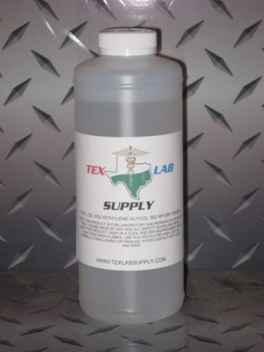 Tex Lab Supply 32 Fl. Oz. POLYETHYLENE GLYCOL - 300 PEG NF/USP GRADE - Sterile