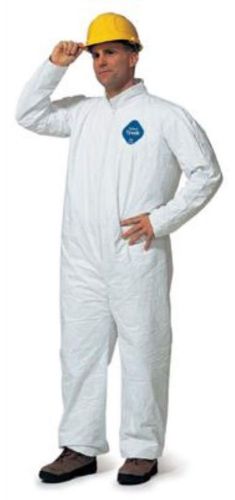 Ty120swh2x00 dupont 2x white 5.4 mil tyvek disposable coveralls. (8 each) for sale