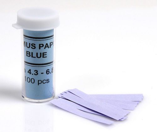 Blue litmus ph test paper acid indicator 100 strips for sale